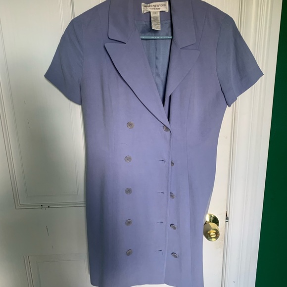 Vintage Retro Button Up Mini Dress with Collar Size 4 - Picture 4 of 5